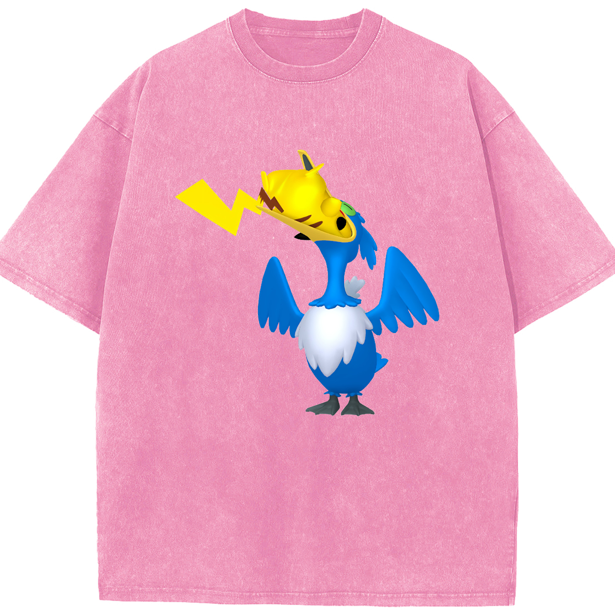 （画像用） ポケットモンスター Pokémon 綿100% ヴィンテージ風 半袖Tシャツ（フロントプリント）